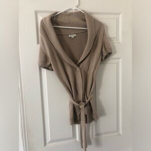 Banana Republic Tan Short Sleeve Women Sweater